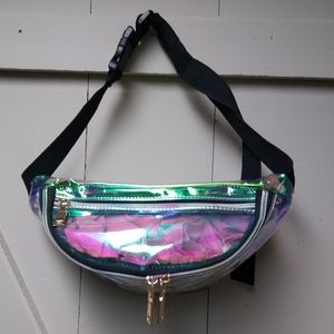 Iridescent Transparent Fanny Pack